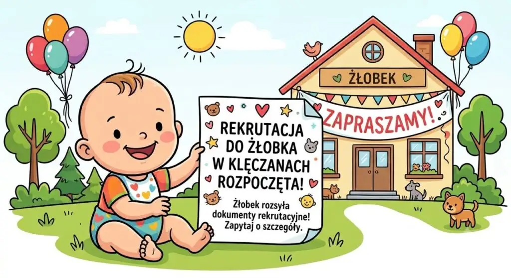 Rekrutacja do żłobka w Klęczanach – dokumenty trafiają do rodziców