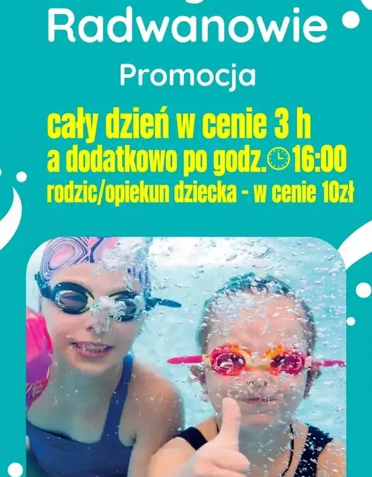 Promocja na basenie: cały dzień pływania w cenie 3h
