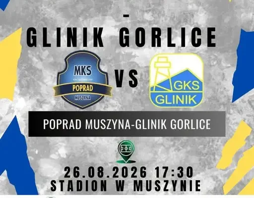 Mecz MKS Poprad Muszyna z Glinikiem Gorlice już jutro na stadionie w Muszynie