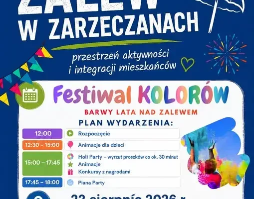 Festiwal Kolorów nad Zalewem w Zarzeczanach już jutro! Sprawdź plan