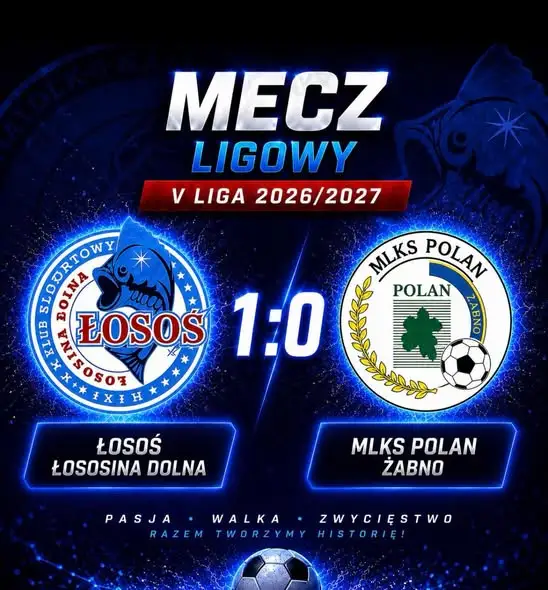 Pierwsze zwycięstwo Łososia w V lidze! Konrad Nowak bohaterem meczu z Polanem Żabno