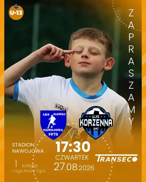 Młodziki z Korzennej rozpoczynają ligowy sezon od wyjazdu do Nawojowej