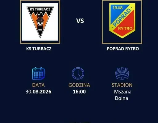 Poprad Rytro zagra na wyjeździe z Turbaczem Mszana Dolna w niedzielę