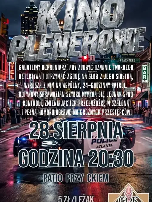 Ostatnie kino plenerowe w tym sezonie – już w piątek o 20:30