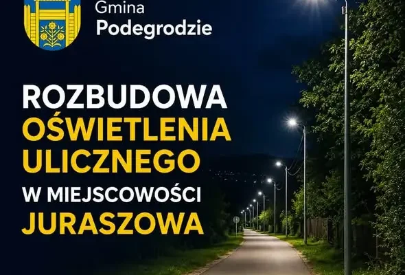 Nowe oświetlenie uliczne w Juraszowej – inwestycja za ponad 57 tys. zł