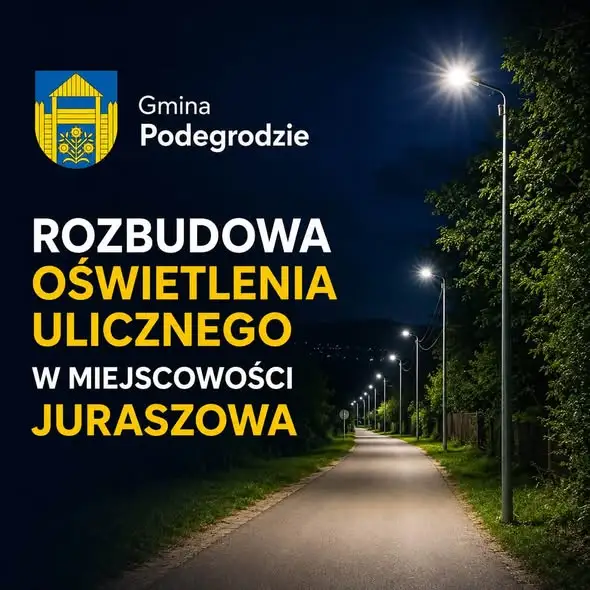 Nowe oświetlenie uliczne w Juraszowej – inwestycja za ponad 57 tys. zł