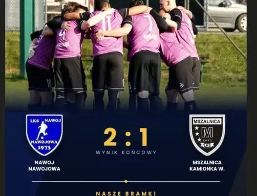 Nawoj Nawojowa wygrywa z Mszalnicą 2:1 w 2. kolejce klasy A
