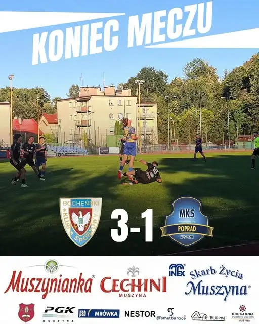Poprad Muszyna bez punktów w Bochni. Porażka 1:3 z BKS