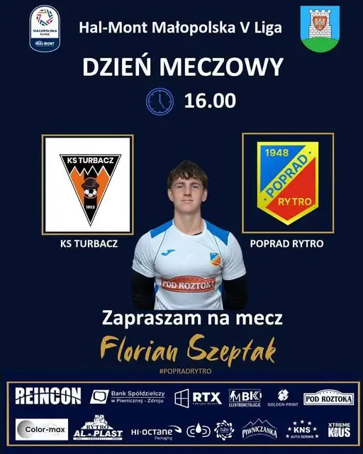 Poprad Rytro zagra na wyjeździe z Turbaczem Mszana Dolna