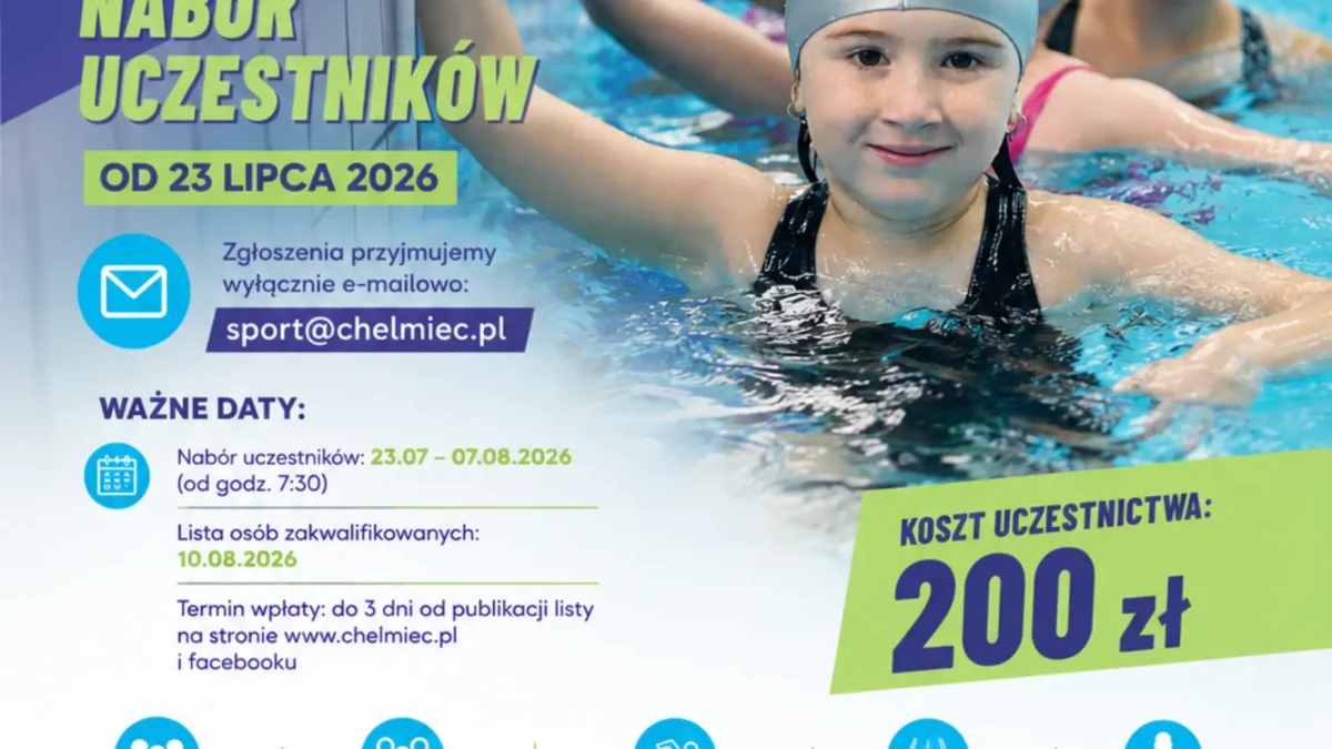 Już Pływam 2026: lista zakwalifikowanych i rezerwowa – sprawdź szczegóły
