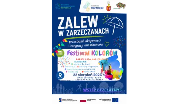 Rodzinny festyn nad zalewem w Zarzeczanach już 22 sierpnia