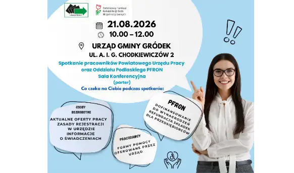 Spotkanie informacyjne PUP i PFRON w Gródku – wsparcie dla osób z niepełnosprawnościami