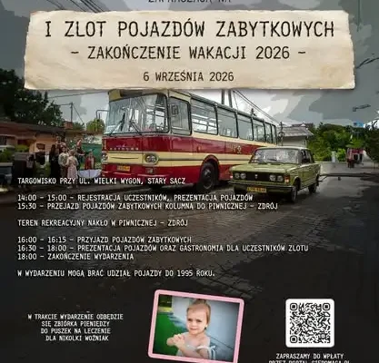 Weekend pełen atrakcji w Piwnicznej-Zdroju: warsztaty, sztuka, Narodowe Czytanie i zlot zabytkowych aut