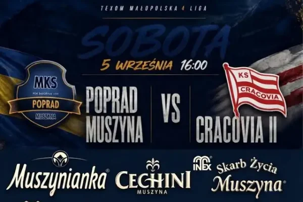 Poprad Muszyna podejmie rezerwy Cracovii w sobotnim meczu 4. ligi