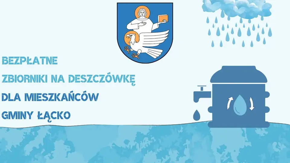 Gmina Łącko ogłasza nabór wniosków o użyczenie zbiorników na deszczówkę