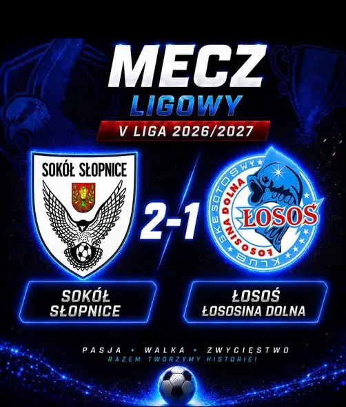 Porażka w Łososinie: Sokół-Łosoś lepszy od LKS Łososina