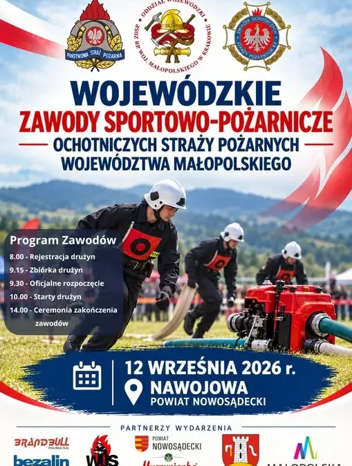 Wojewódzkie Zawody Sportowo-Pożarnicze OSP w Nawojowej już w sobotę