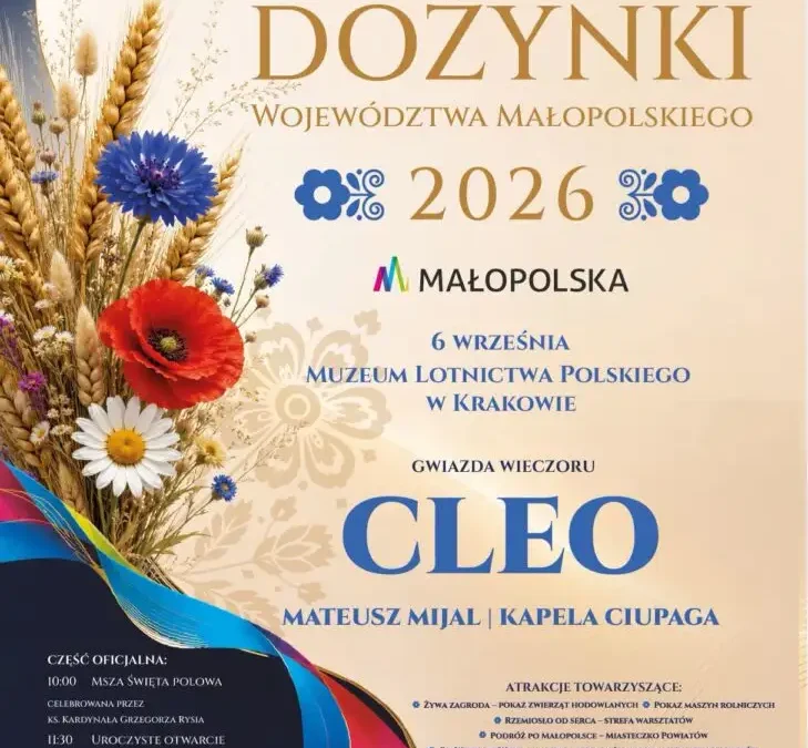 XXVIII Dożynki Województwa Małopolskiego w Krakowie – święto plonów już w niedzielę