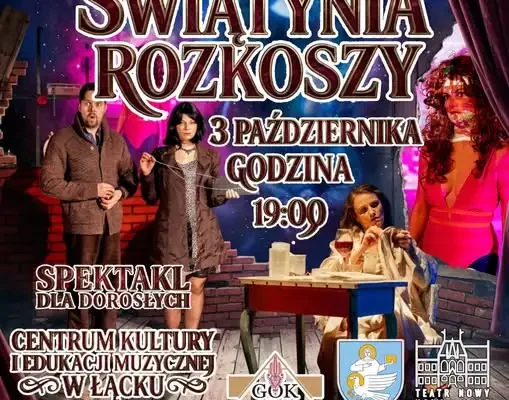 III Teatralny Festiwal Komedii w Łącku startuje 3 października spektaklem „Świątynia Rozkoszy”