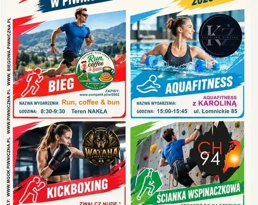Narodowy Dzień Sportu po raz pierwszy w Piwnicznej-Zdroju – 4 bezpłatne treningi 20 września