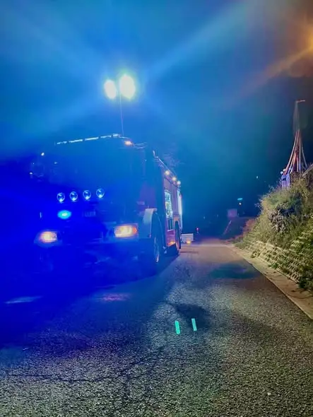 Kolizja z sarną w Leluchowie – wyciek płynów eksploatacyjnych