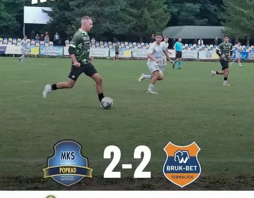 Poprad Muszyna remisuje z Termalicą Bruk-Bet II Nieciecza 2:2 po golu w doliczonym czasie