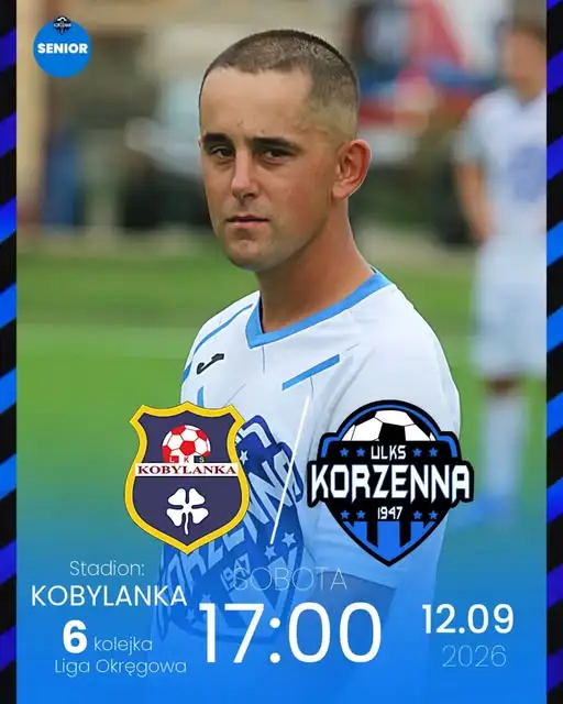LKS Korzenna jedzie do Kobylanki po trzy punkty w 6. kolejce Ligi Okręgowej