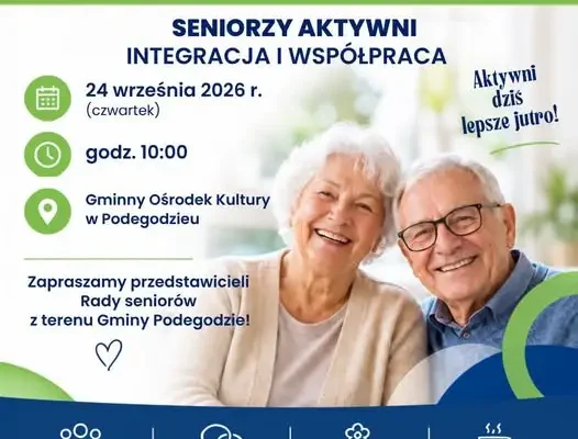 Rada Seniorów w Gminie Podegrodzie zaprasza na spotkanie inauguracyjne