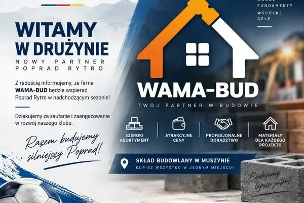 WAMA-BUD dołącza do drużyny Popradu Rytro