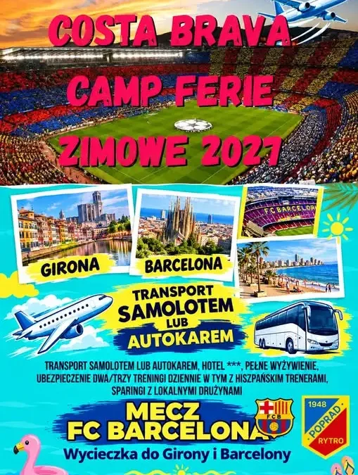 Zimowy obóz piłkarski na Costa Brava – ostatnie miejsca na ferie 2027