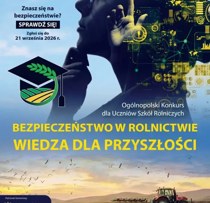 KRUS ogłasza konkurs dla uczniów szkół rolniczych. Zgłoszenia do 21 września