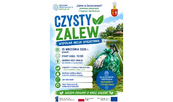 Czysty Zalew w Zarzeczanach – wspólne sprzątanie już 25 września