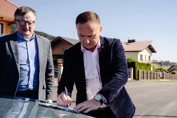 Nowe asfaltowe drogi w dziewięciu miejscowościach Gminy Grybów