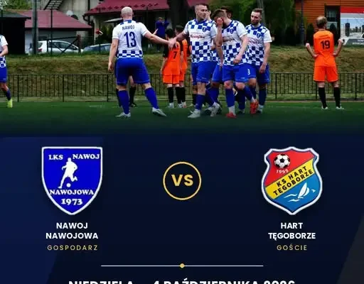 LKS Nawojowa podejmie KS Hart Tęgoborze w 9. kolejce klasy A