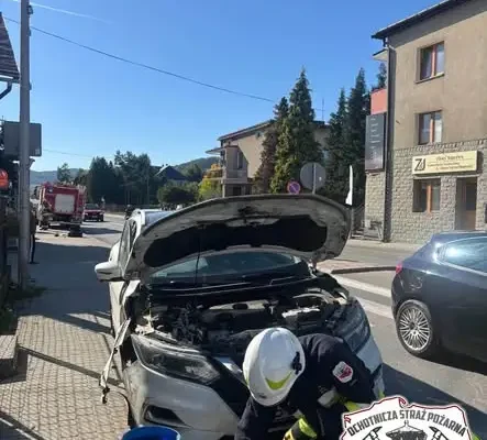 Łącko: zdarzenie drogowe — interweniowały OSP Łącko i policja