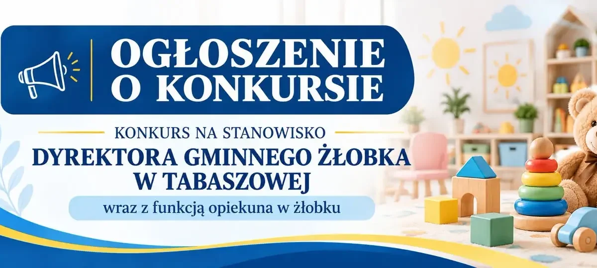 Gmina Łososina Dolna szuka dyrektora żłobka w Tabaszowej