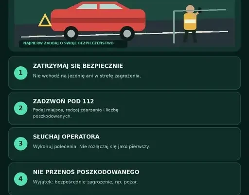 Jak reagować na wypadek? Instrukcja OSP Podegrodzie w pięciu krokach