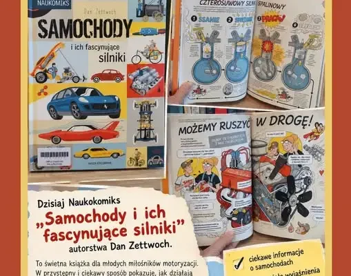 Naukomiks o silnikach samochodowych – polecajka dla małych odkrywców