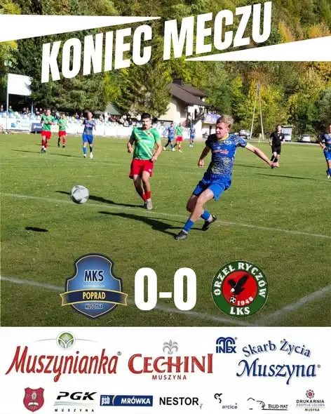 Poprad Muszyna remisuje bezbramkowo z Orłem Ryczów