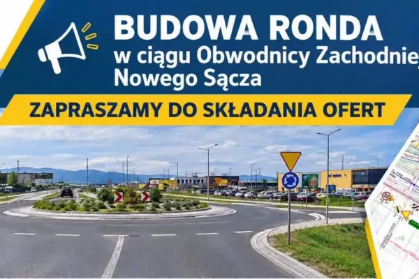 Nowe rondo na Obwodnicy Zachodniej Nowego Sącza – przetarg ogłoszony