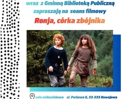 Wieczorny seans filmowy w GOK Nawojowa – „Ronja, córka zbójnika”
