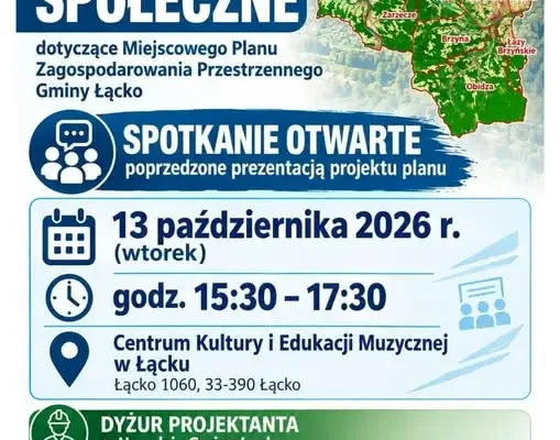 Łącko: jutro spotkanie otwarte o planie zagospodarowania przestrzennego