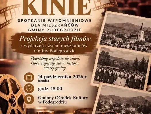 Podegrodzie: sentymentalna podróż w czasie na spotkaniu „Jak w starym kinie”