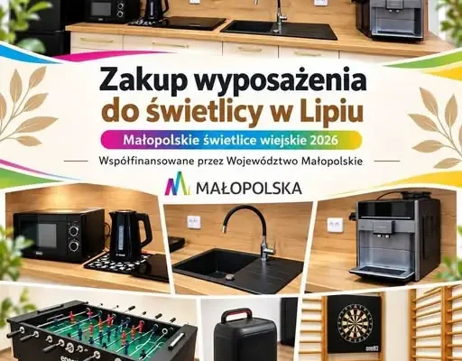 Świetlica w Lipiu z nowym wyposażeniem. Gmina Gródek nad Dunajcem pozyskała dofinansowanie