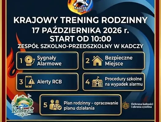 Krajowy Trening Rodzinny w Kadczy – zadbaj o bezpieczeństwo swojej rodziny