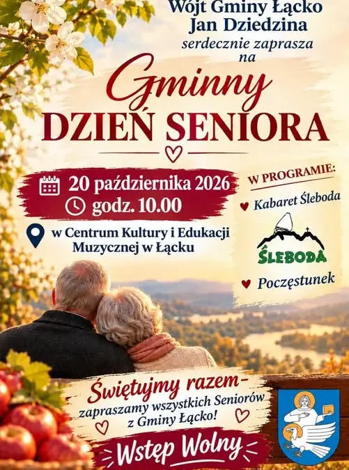 Gminny Dzień Seniora w Łącku – zaproszenie na 20 października