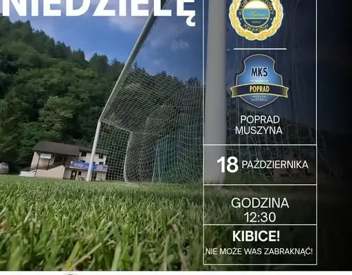 Poprad Muszyna zagra na wyjeździe z Hutnikiem II Kraków. Cel: trzy punkty