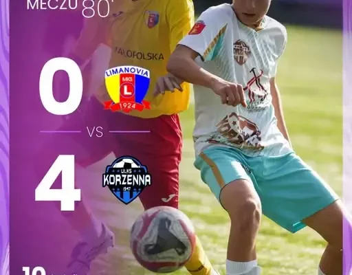 Trampkarze U-15 z Korzennej rozgromili Limanovię 4:0 na wyjeździe