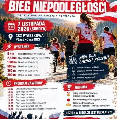 Grybów zaprasza na obchody Święta Niepodległości – 11 listopada 2026