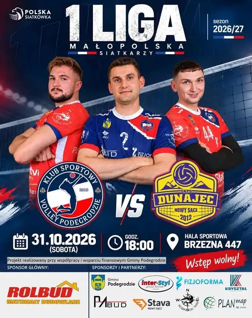 Pierwsze derby Sądecczyzny w siatkówce – Volley Podegrodzie kontra Dunajec Nowy Sącz